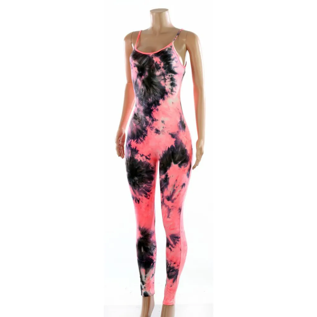 Tie Dye Jumpsuit (3 Options In Stock)