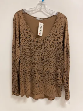 Tunic Long Sleeve By Clothes Mentor In Animal Print, Size: M