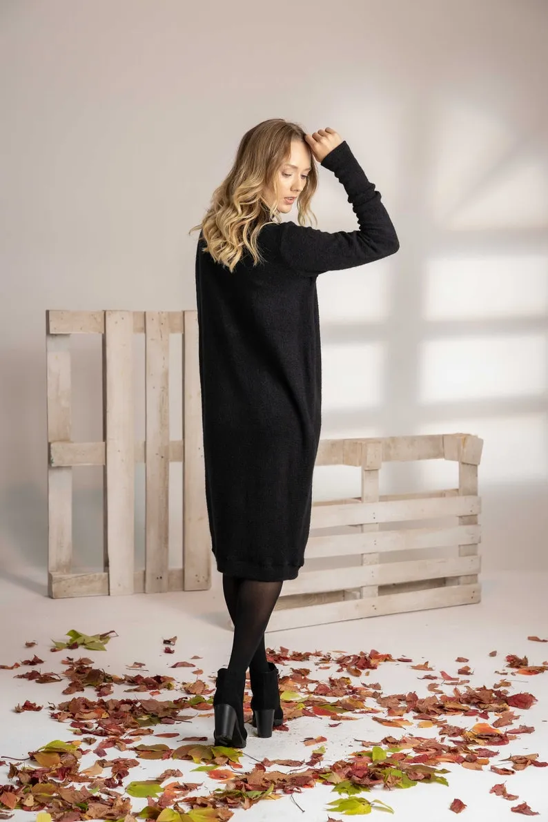 Turtleneck Sweater Dress