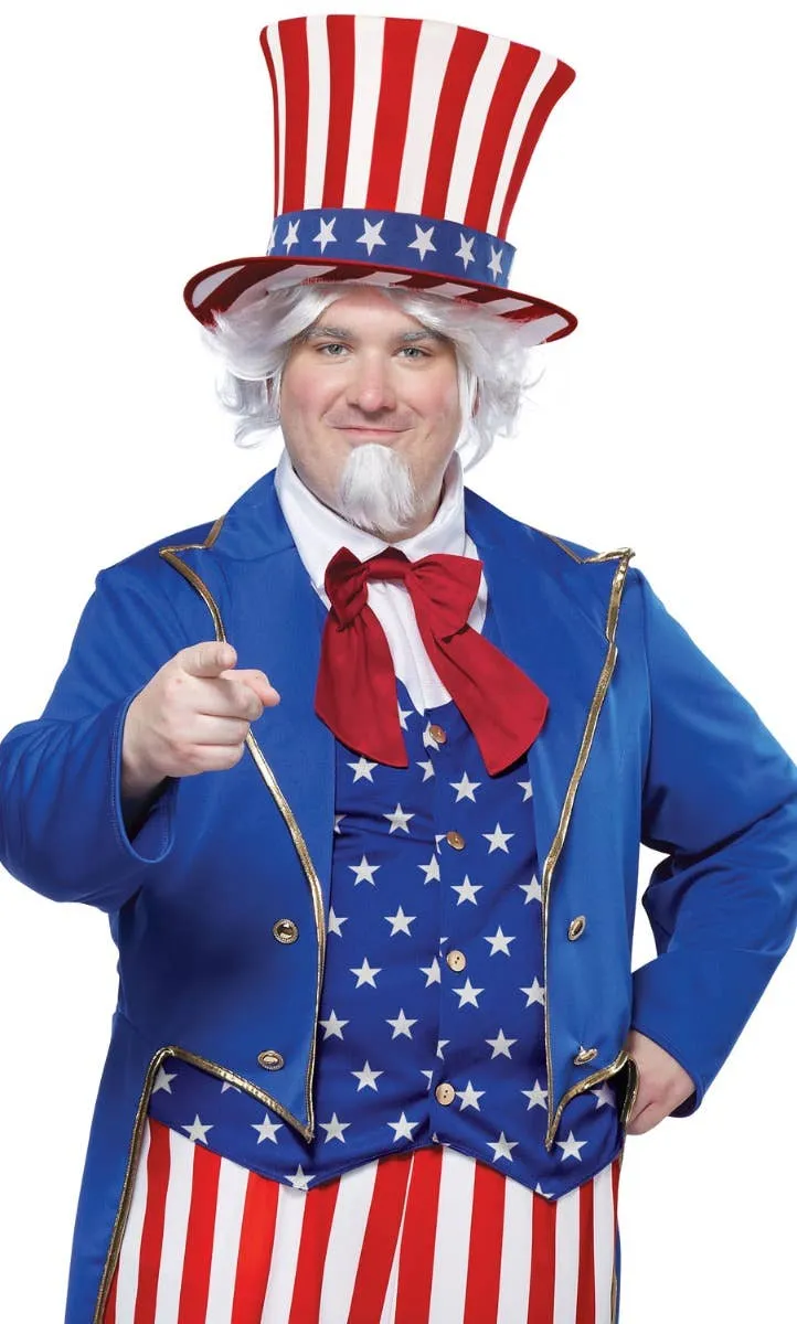 Uncle Sam Plus Size Mens Fancy Dress Costume