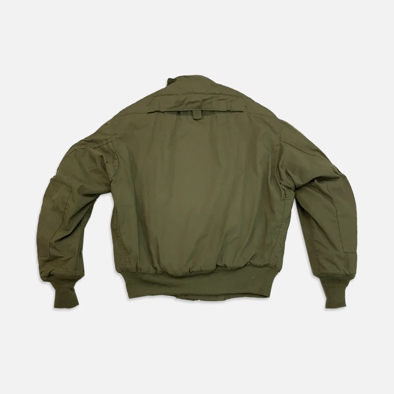 Vintage Olive Zip Up Bomber Army Jacket