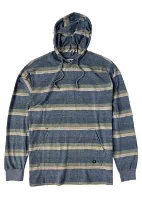 Vissla Boosted PO Hooded L/S Shirt-Dark Denim Heather