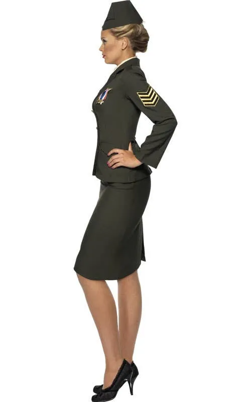 Wartime Officer Uniform Womens Plus Size Costume