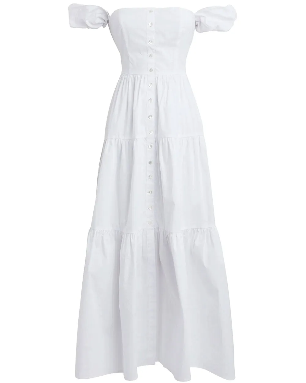 White Elio Midi Dress