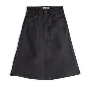 Women's - Denim Skirt - Dark Indigo