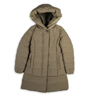 Woolrich Puffy Prescott Parka Verde Militare Donna